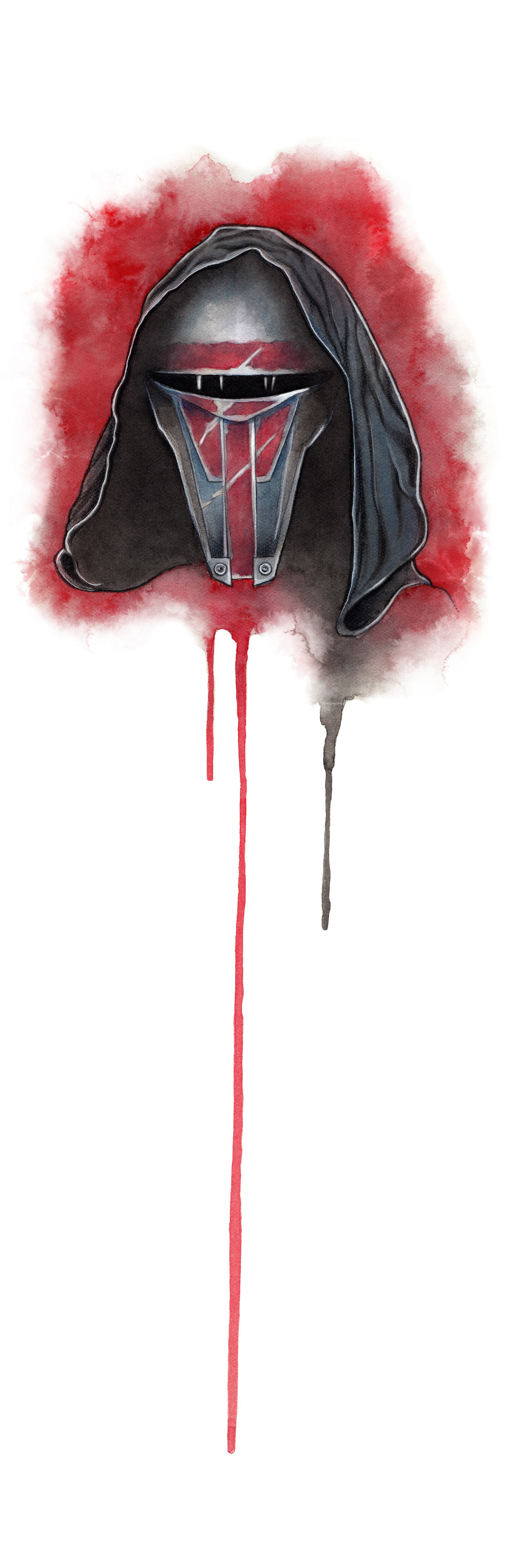 Star Wars: Darth Revan - ORIGINAL WATERCOLOR PAINTING