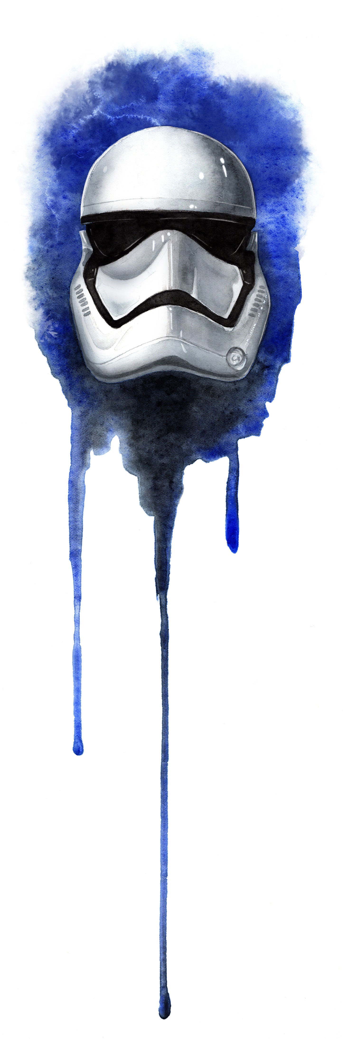 Star Wars: First Order Stormtrooper - ORIGINAL WATERCOLOR PAINTING