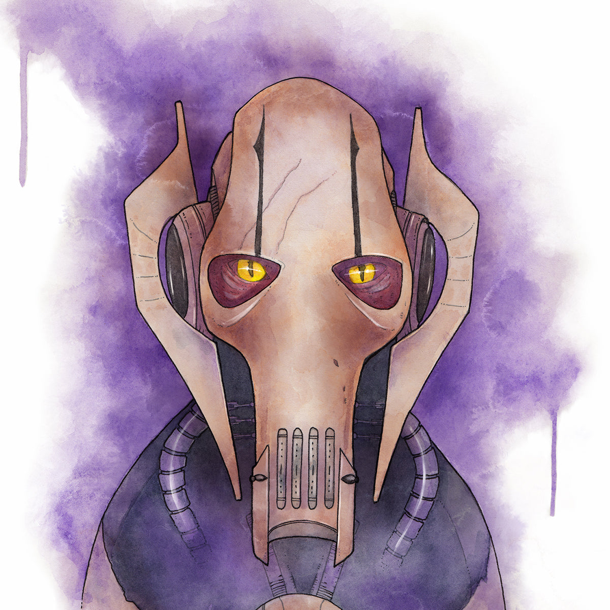 Star Wars: General Grievous - ORIGINAL WATERCOLOR PAINTING