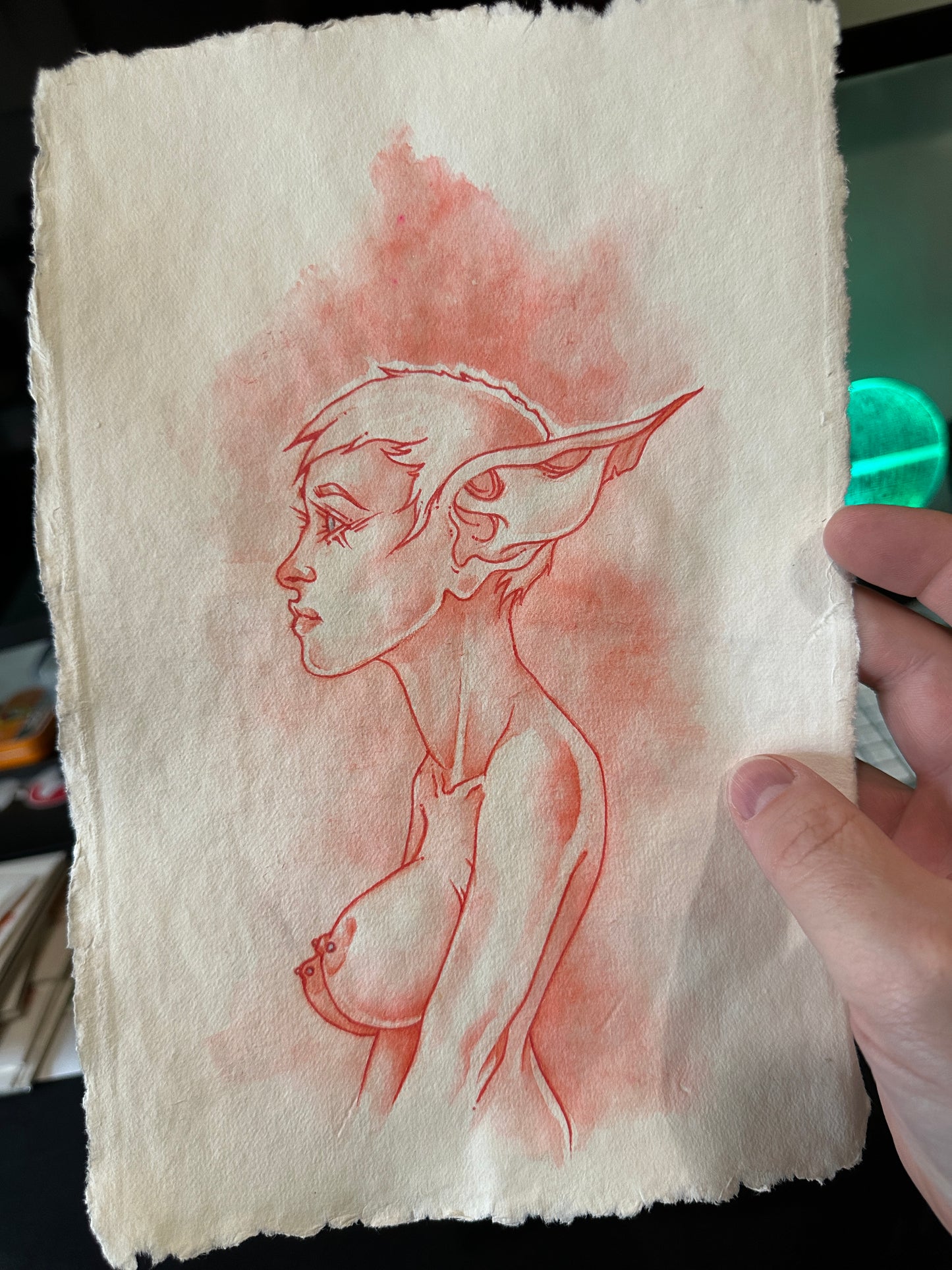Elf As Fuck: Confidence - ORIGINAL WATERCOLOR PAINTING