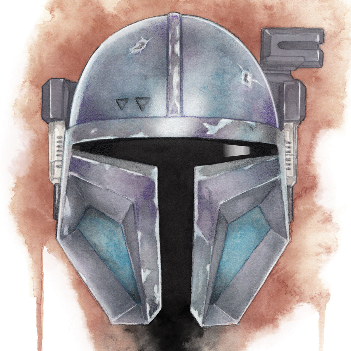 Star Wars: Paz Vizsla - ORIGINAL WATERCOLOR PAINTING