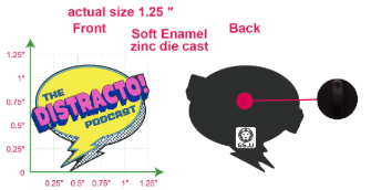 DISTRACTO! Limited Edition Enamel Pin