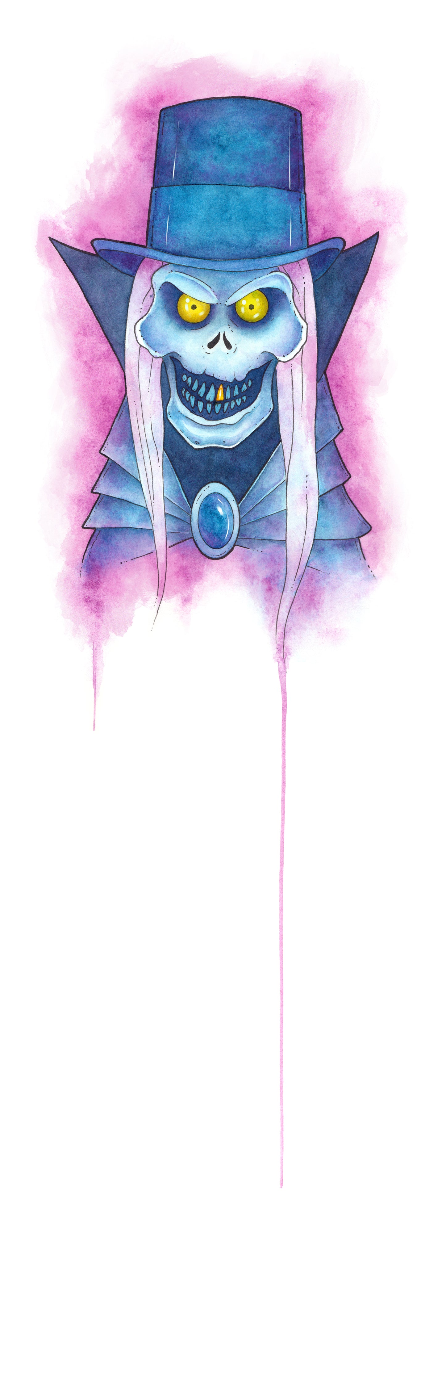 Disney: The Hatbox Ghost - ORIGINAL WATERCOLOR PAINTING