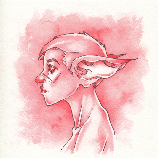 Elf As Fuck: Elf 69 - ORIGINAL WATERCOLOR PAINTING